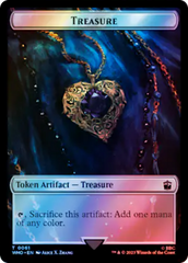 Warrior // Treasure (0061) Double-Sided Token (Surge Foil) [Doctor Who Tokens] | Exor Games Truro
