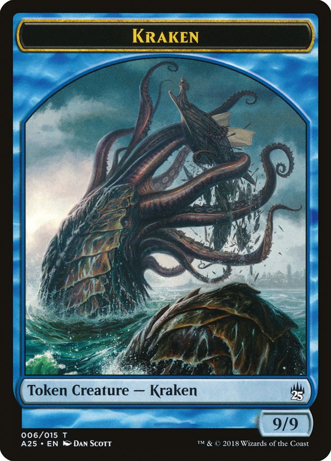 Fish // Kraken Double-Sided Token [Masters 25 Tokens] | Exor Games Truro