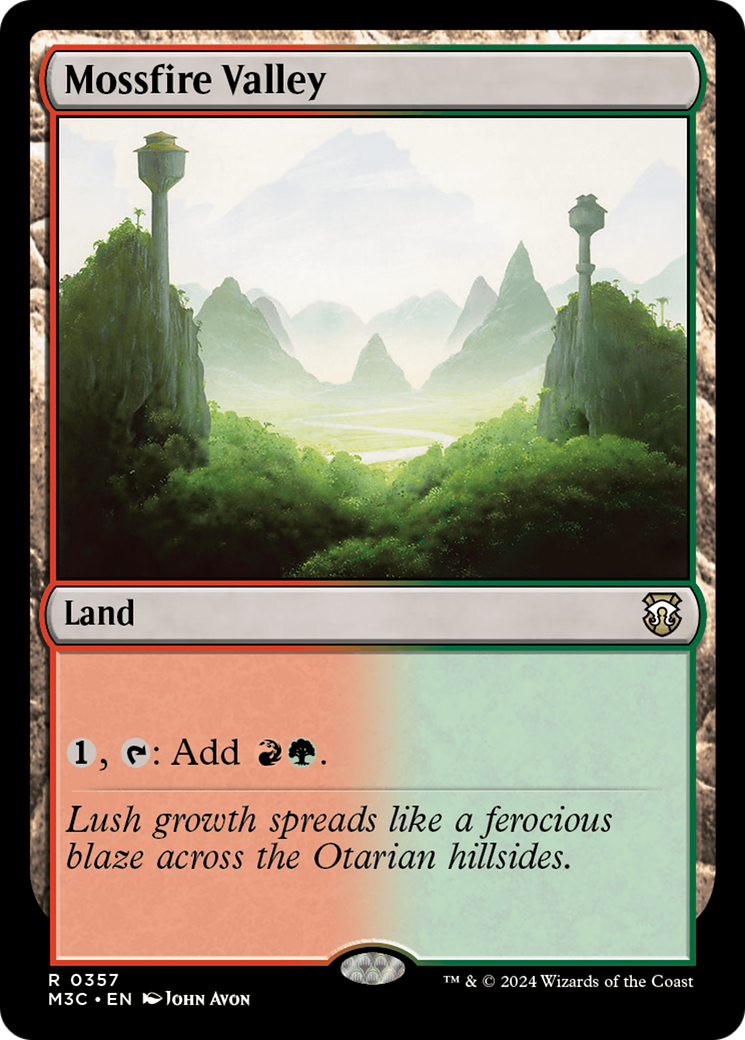 Mossfire Valley (Ripple Foil) [Modern Horizons 3 Commander] | Exor Games Truro