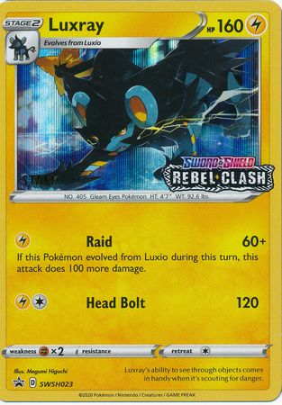 Luxray (SWSH023) (Staff Prerelease Promo) [Sword & Shield: Black Star Promos] | Exor Games Truro