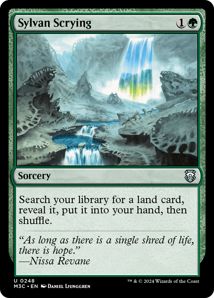 Sylvan Scrying (Ripple Foil) [Modern Horizons 3 Commander] | Exor Games Truro
