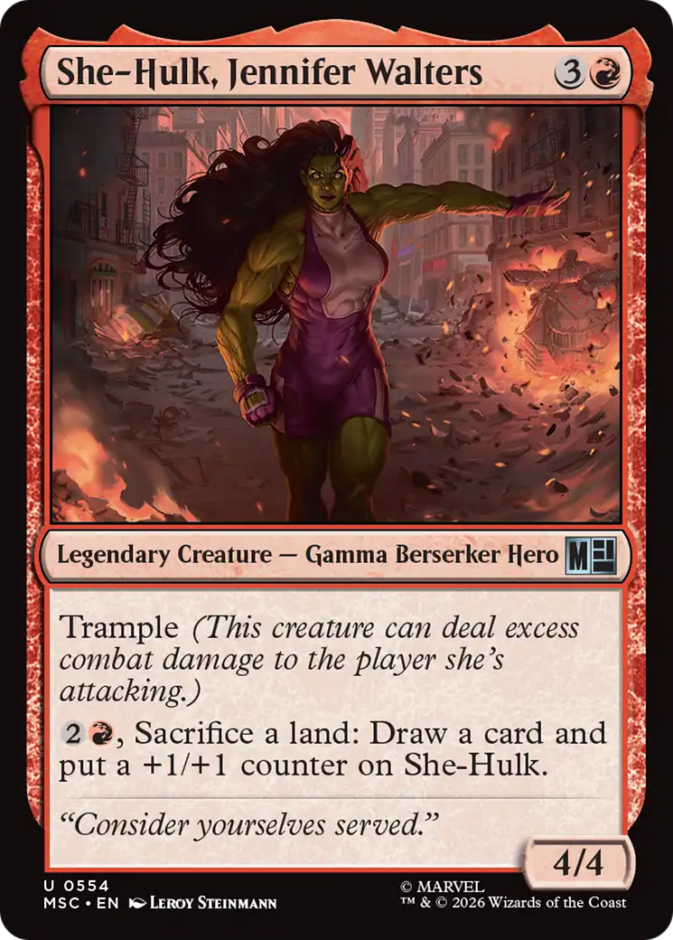 She-Hulk, Jennifer Walters [Marvel Super Heroes Commander] | Exor Games Truro