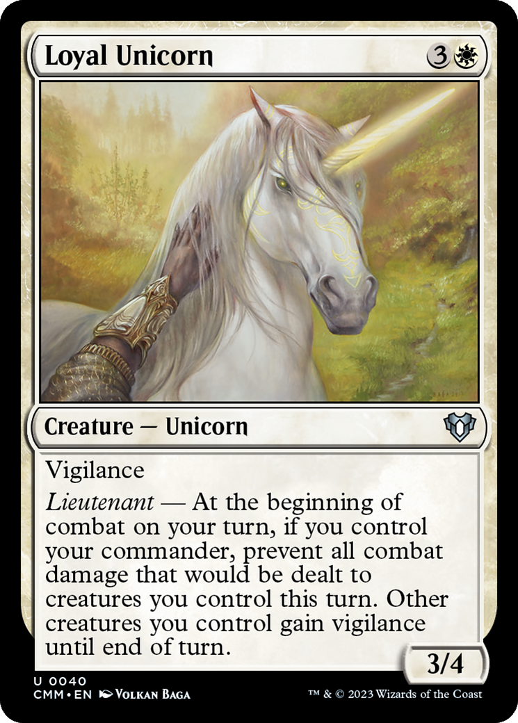 Loyal Unicorn [Commander Masters] | Exor Games Truro