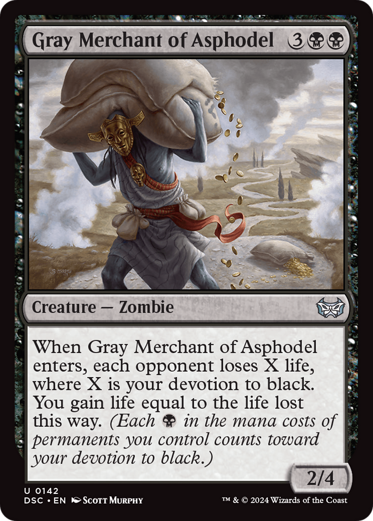 Gray Merchant of Asphodel [Duskmourn: House of Horror Commander] | Exor Games Truro