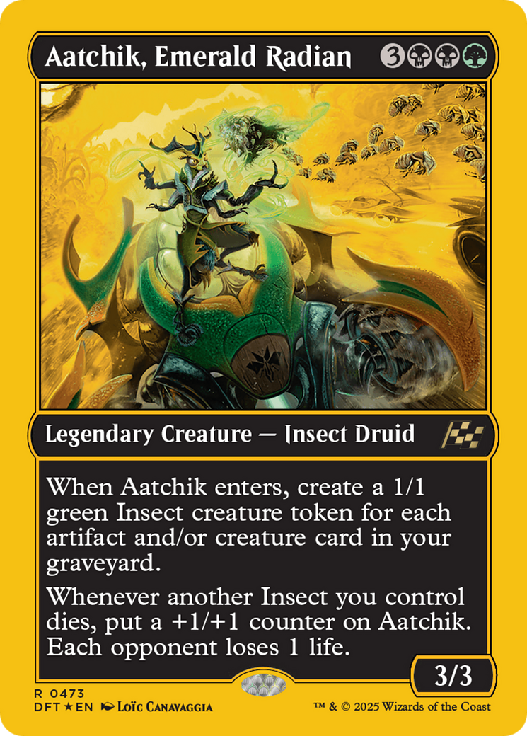 Aatchik, Emerald Radian (First-Place Foil) [Aetherdrift] | Exor Games Truro