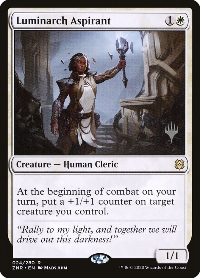 Luminarch Aspirant (Promo Pack) [Zendikar Rising Promos] | Exor Games Truro