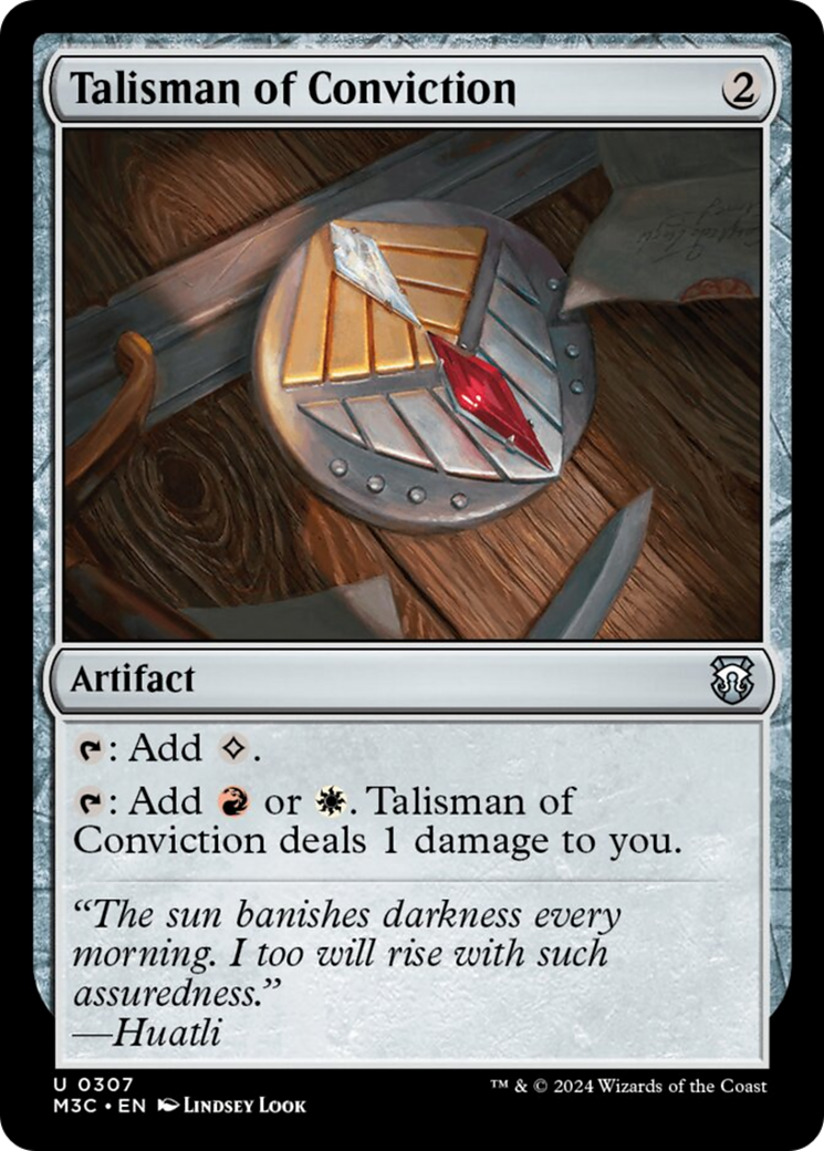 Talisman of Conviction (Ripple Foil) [Modern Horizons 3 Commander] | Exor Games Truro