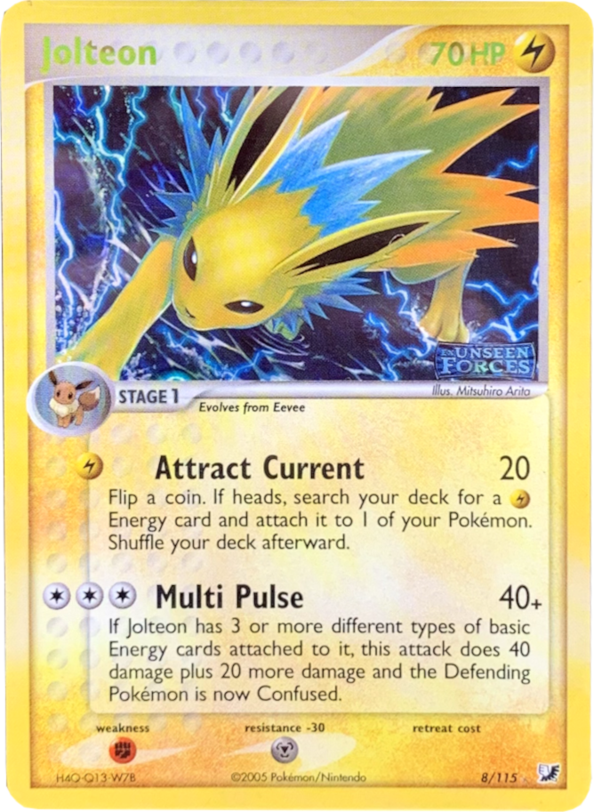 Jolteon (8/115) (Stamped) [EX: Unseen Forces] | Exor Games Truro