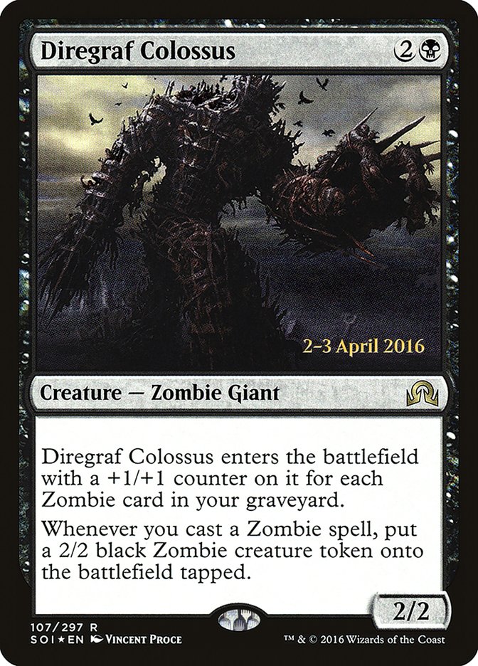 Diregraf Colossus [Shadows over Innistrad Prerelease Promos] | Exor Games Truro