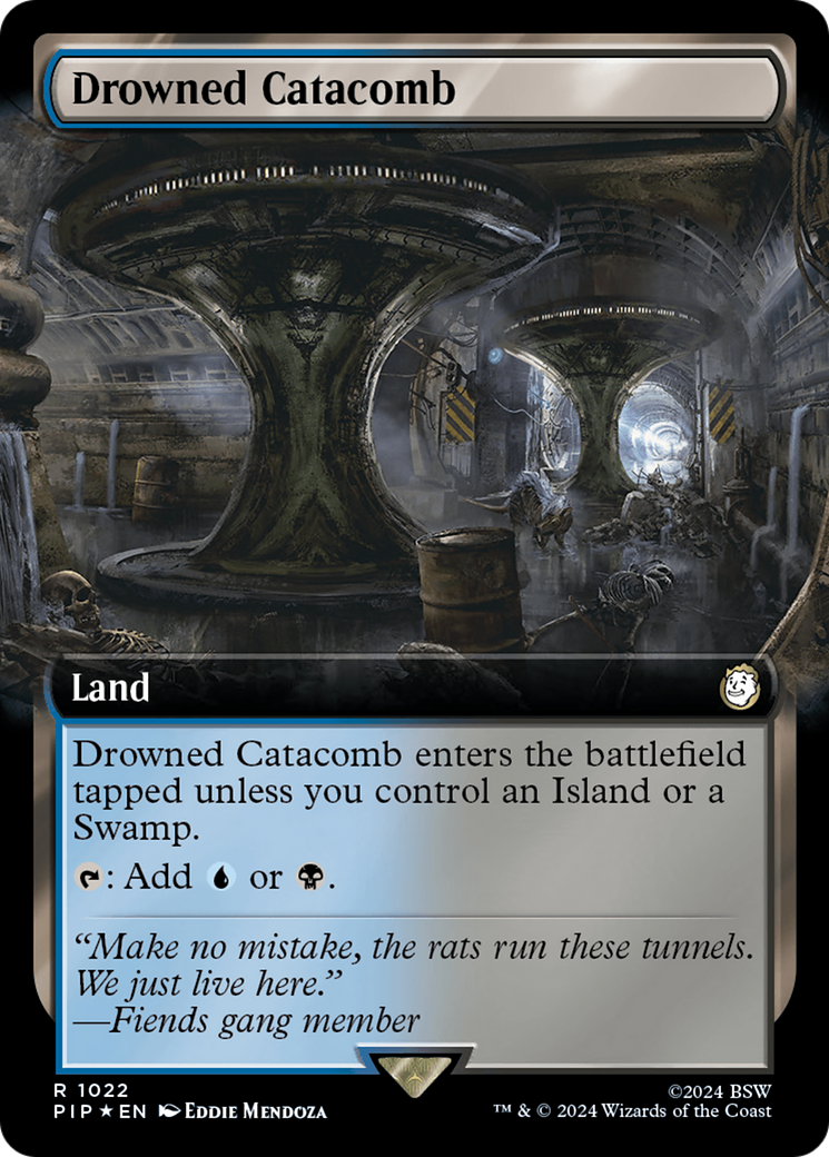 Drowned Catacomb (Extended Art) (Surge Foil) [Fallout] | Exor Games Truro