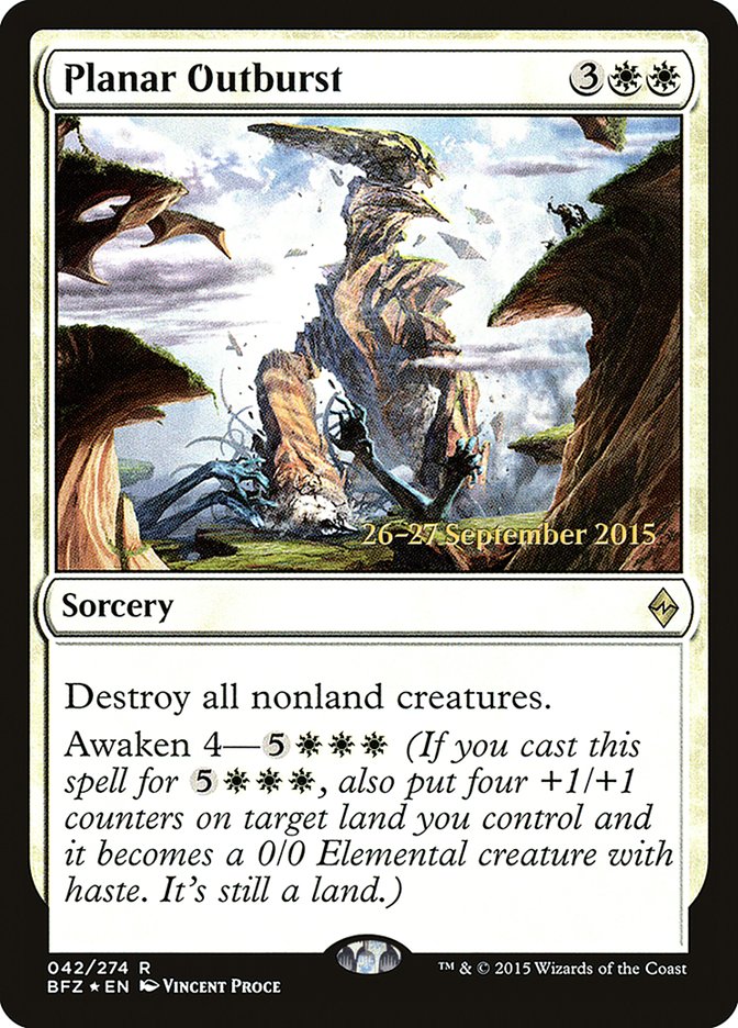 Planar Outburst [Battle for Zendikar Prerelease Promos] | Exor Games Truro