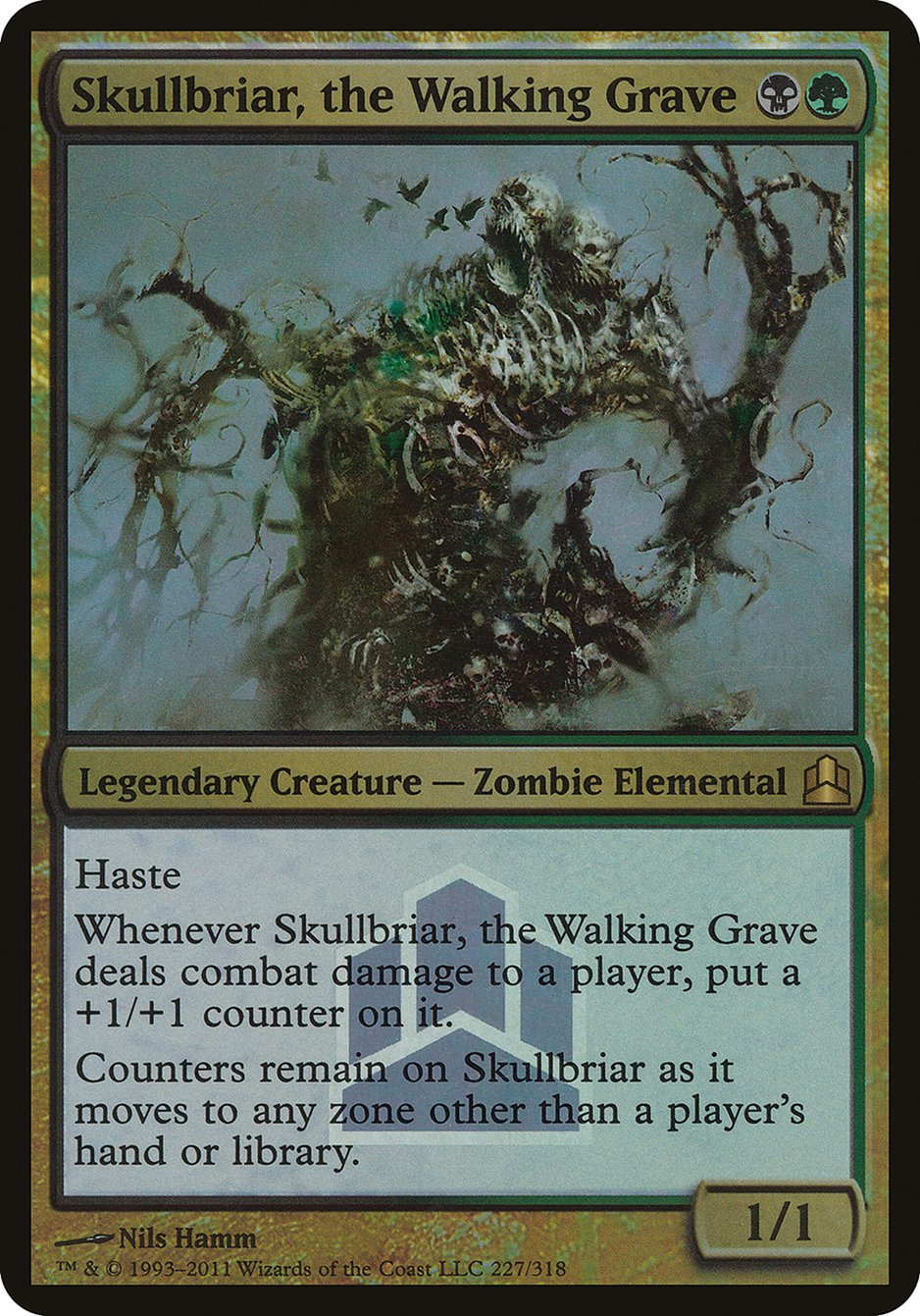 Skullbriar, the Walking Grave (Launch) (Oversized) [Commander 2011 Oversized] | Exor Games Truro