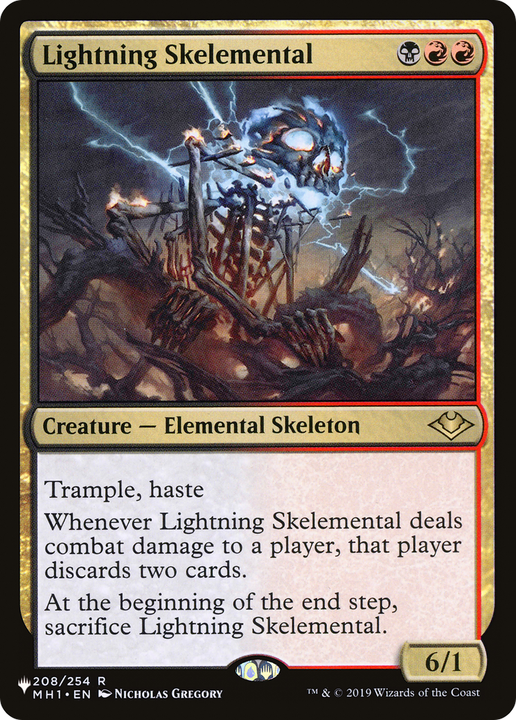 Lightning Skelemental [The List Reprints] | Exor Games Truro