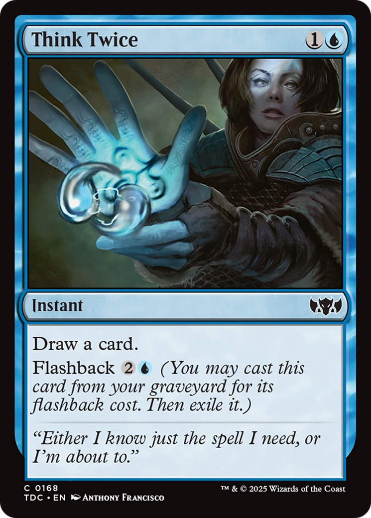 Think Twice [Tarkir: Dragonstorm Commander] | Exor Games Truro