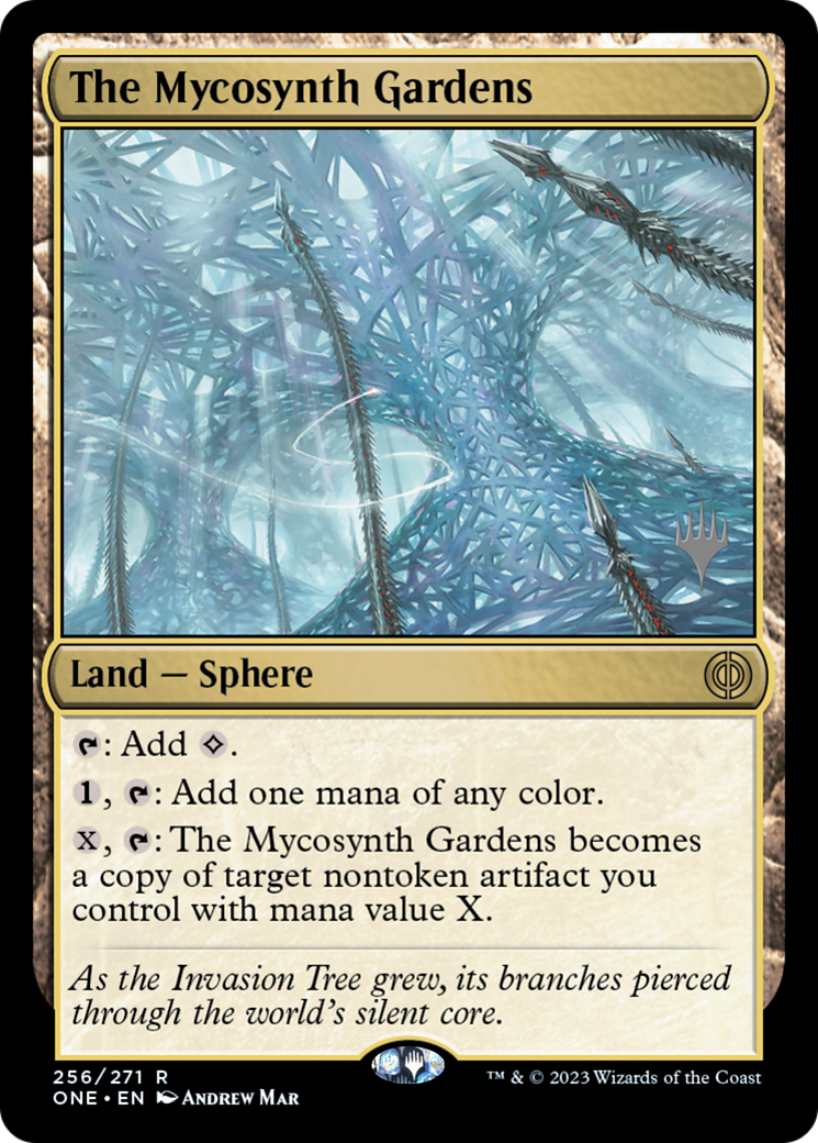 The Mycosynth Gardens (Promo Pack) [Phyrexia: All Will Be One Promos] | Exor Games Truro