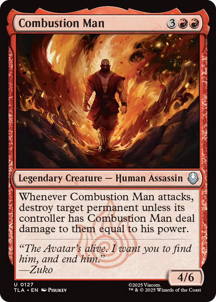 Combustion Man [Avatar: The Last Airbender] | Exor Games Truro
