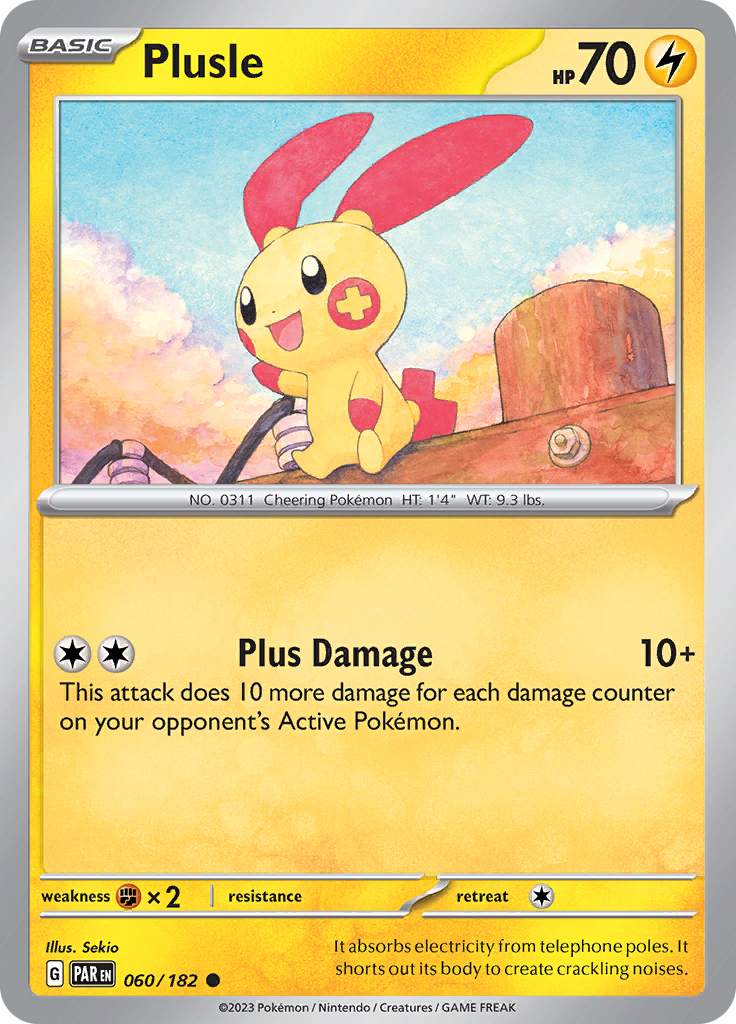 Plusle (060/182) [Scarlet & Violet: Paradox Rift] | Exor Games Truro