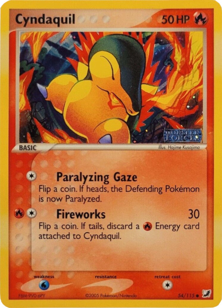 Cyndaquil (54/115) (Stamped) [EX: Unseen Forces] | Exor Games Truro