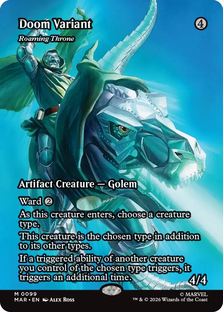 Doom Variant - Roaming Throne (Borderless) [Marvel Universe: Eternal-Legal] | Exor Games Truro