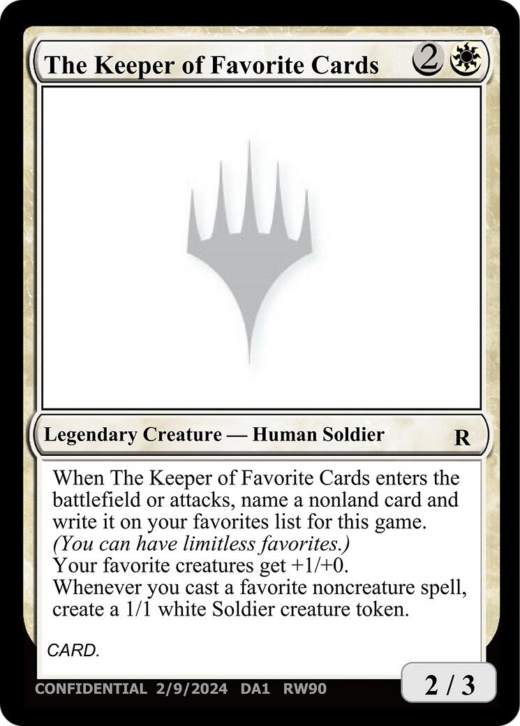 The Keeper of Favorite Cards (2/9/2024) [Unknown Event] | Exor Games Truro