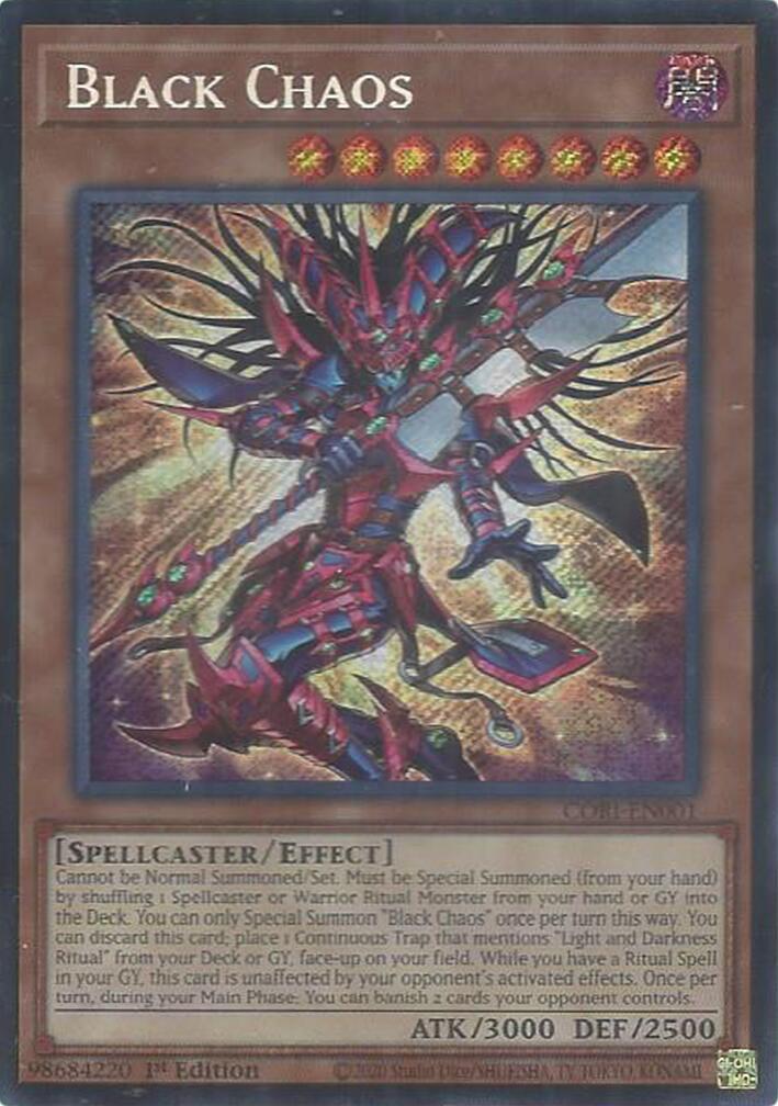 Black Chaos [CORI-EN001] Secret Rare | Exor Games Truro