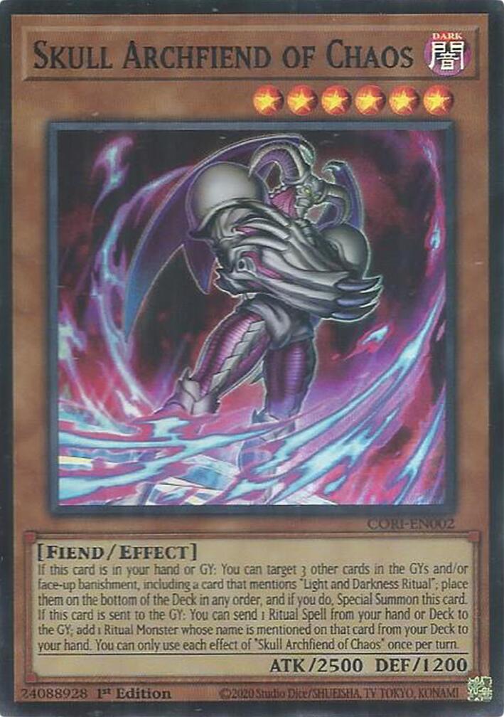 Skull Archfiend of Chaos [CORI-EN002] Super Rare | Exor Games Truro