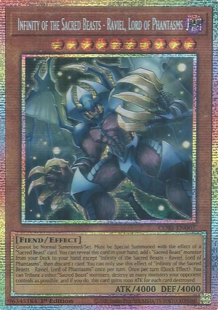 Infinity of the Sacred Beasts - Raviel, Lord of Phantasms (Starlight Rare) [CORI-EN007] Starlight Rare | Exor Games Truro