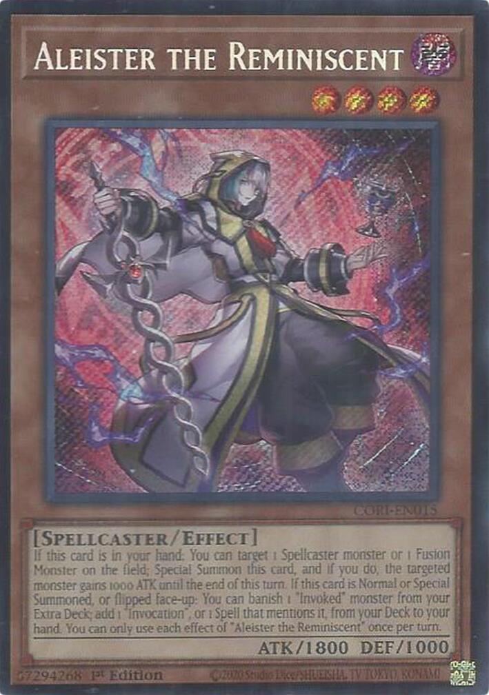Aleister the Reminiscent [CORI-EN015] Secret Rare | Exor Games Truro