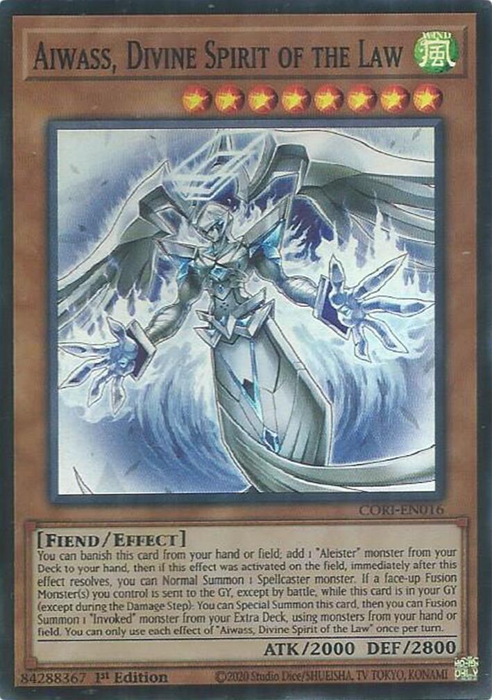 Aiwass, Divine Spirit of the Law [CORI-EN016] Super Rare | Exor Games Truro