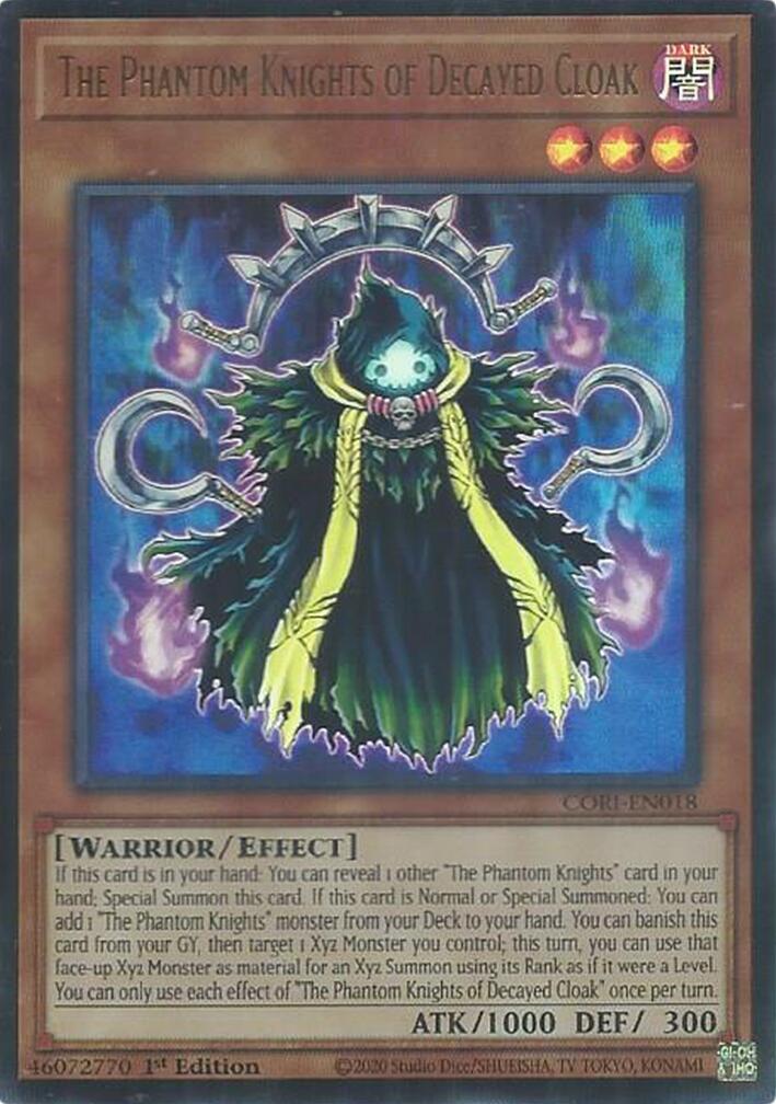 The Phantom Knights of Decayed Cloak [CORI-EN018] Ultra Rare | Exor Games Truro