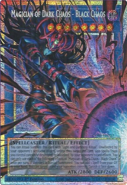Magician of Dark Chaos - Black Chaos (Starlight Rare) (Extended Art) [CORI-EN027] Starlight Rare | Exor Games Truro