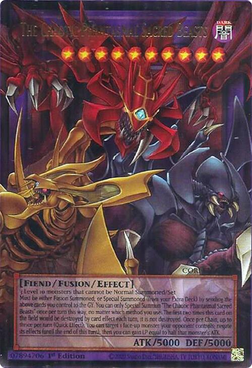 The Chaotic Phantasmal Sacred Beasts [CORI-EN029] Ultra Rare | Exor Games Truro