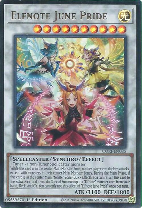 Elfnote June Pride [CORI-EN035] Ultra Rare | Exor Games Truro