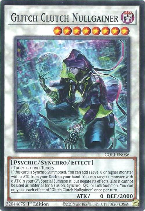 Glitch Clutch Nullgainer [CORI-EN036] Common | Exor Games Truro