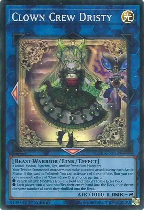 Clown Crew Dristy [CORI-EN042] Super Rare | Exor Games Truro