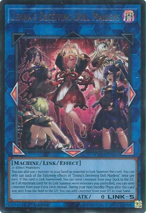 Zenna's Deceiving Doll Maidens [CORI-EN043] Ultra Rare | Exor Games Truro