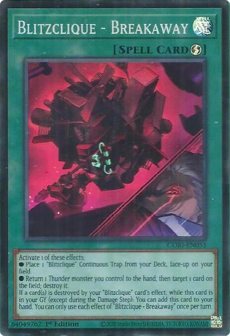 Blitzclique - Breakaway [CORI-EN051] Super Rare | Exor Games Truro