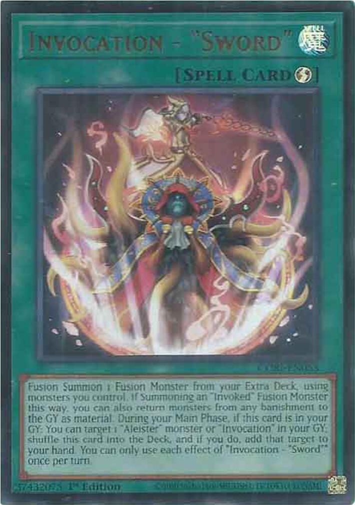 Invocation - "Sword" [CORI-EN053] Ultra Rare | Exor Games Truro