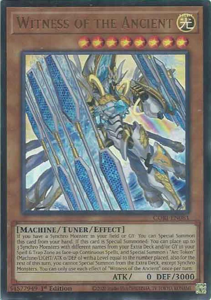 Witness of the Ancient [CORI-EN081] Ultra Rare | Exor Games Truro