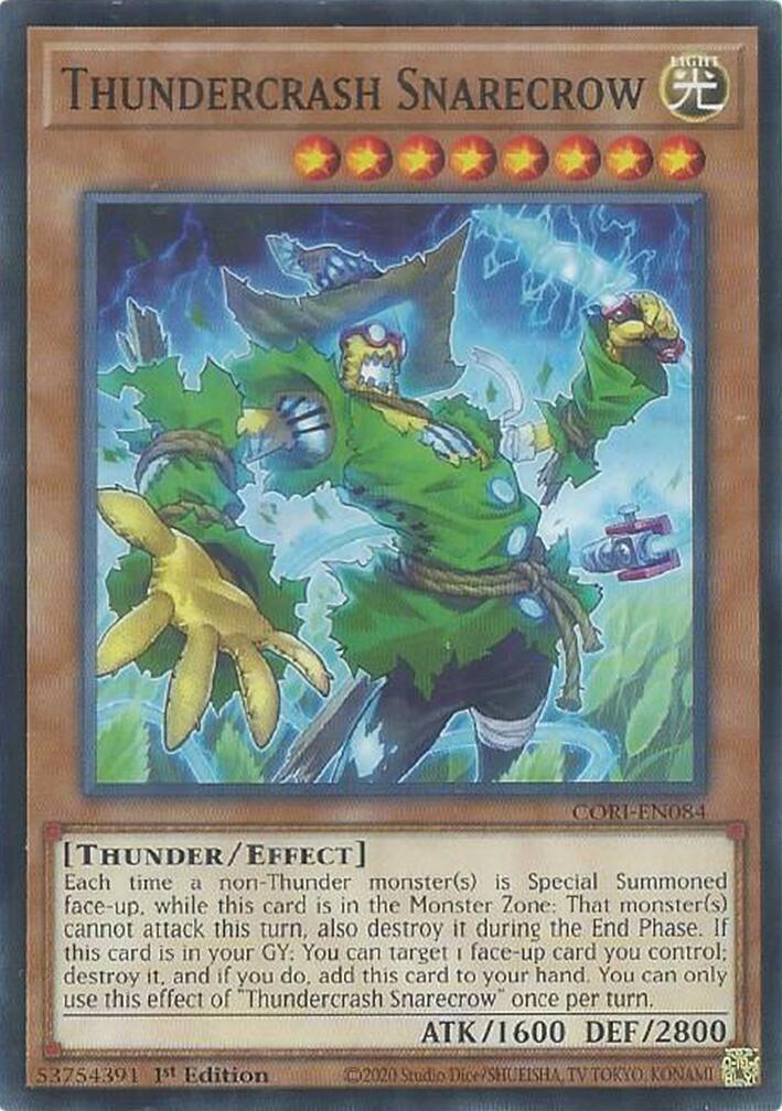 Thundercrash Snarecrow [CORI-EN084] Common | Exor Games Truro
