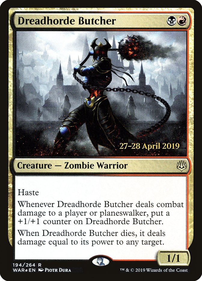 Dreadhorde Butcher [War of the Spark Prerelease Promos] | Exor Games Truro