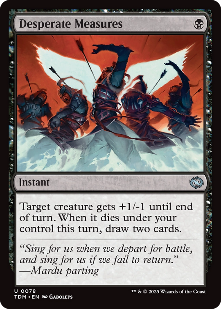 Desperate Measures [Tarkir: Dragonstorm] | Exor Games Truro