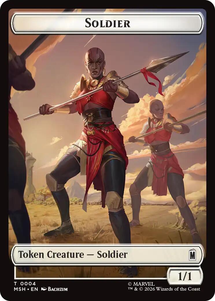 Soldier // Goat Double-Sided Token [Marvel Super Heroes Commander Tokens] | Exor Games Truro