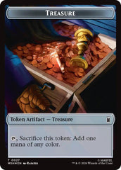 Treasure (027) // Rogue (025) Double-Sided Token (Surge Foil) [Marvel Super Heroes Commander Tokens] | Exor Games Truro