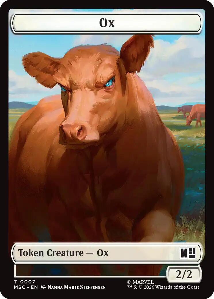 Ox // Vibranium Double-Sided Token [Marvel Super Heroes Commander Tokens] | Exor Games Truro
