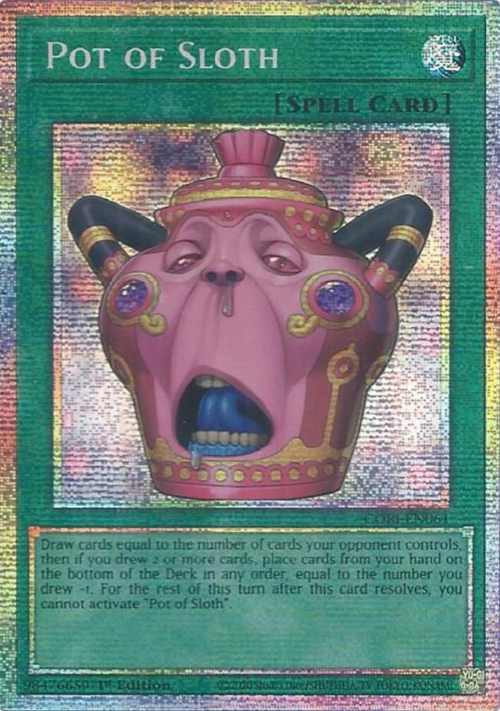 Pot of Sloth (Starlight Rare) [CORI-EN061] Starlight Rare | Exor Games Truro
