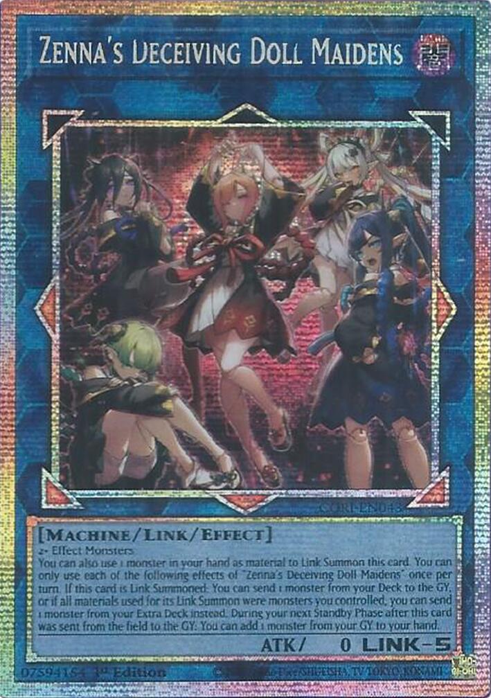 Zenna's Deceiving Doll Maidens (Starlight Rare) [CORI-EN043] Starlight Rare | Exor Games Truro