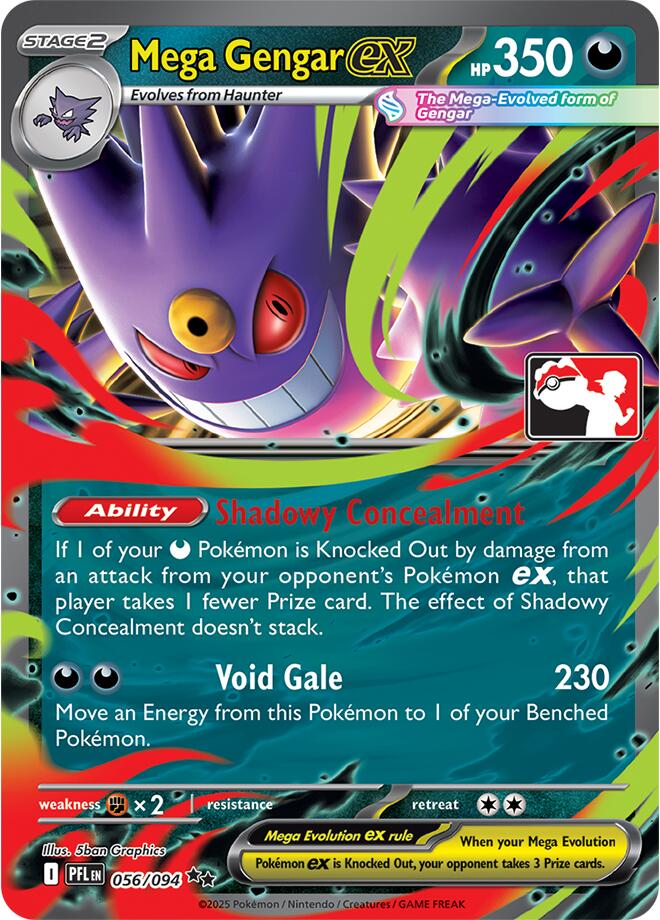 Mega Gengar ex (056/094) [Prize Pack Series Nine] | Exor Games Truro