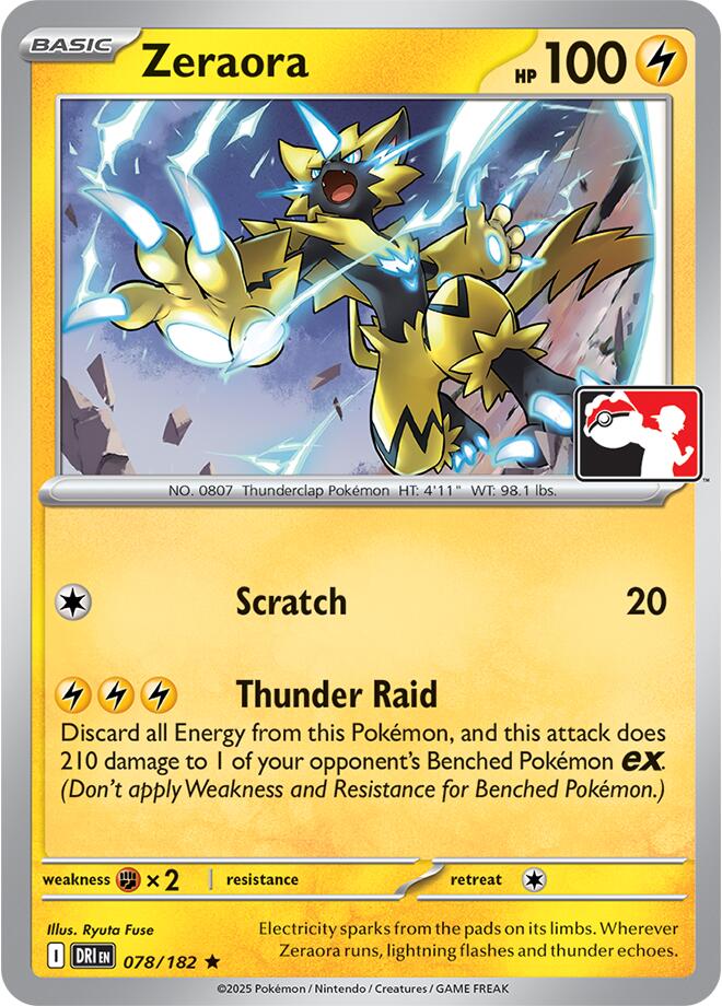Zeraora (078/182) [Prize Pack Series Nine] | Exor Games Truro