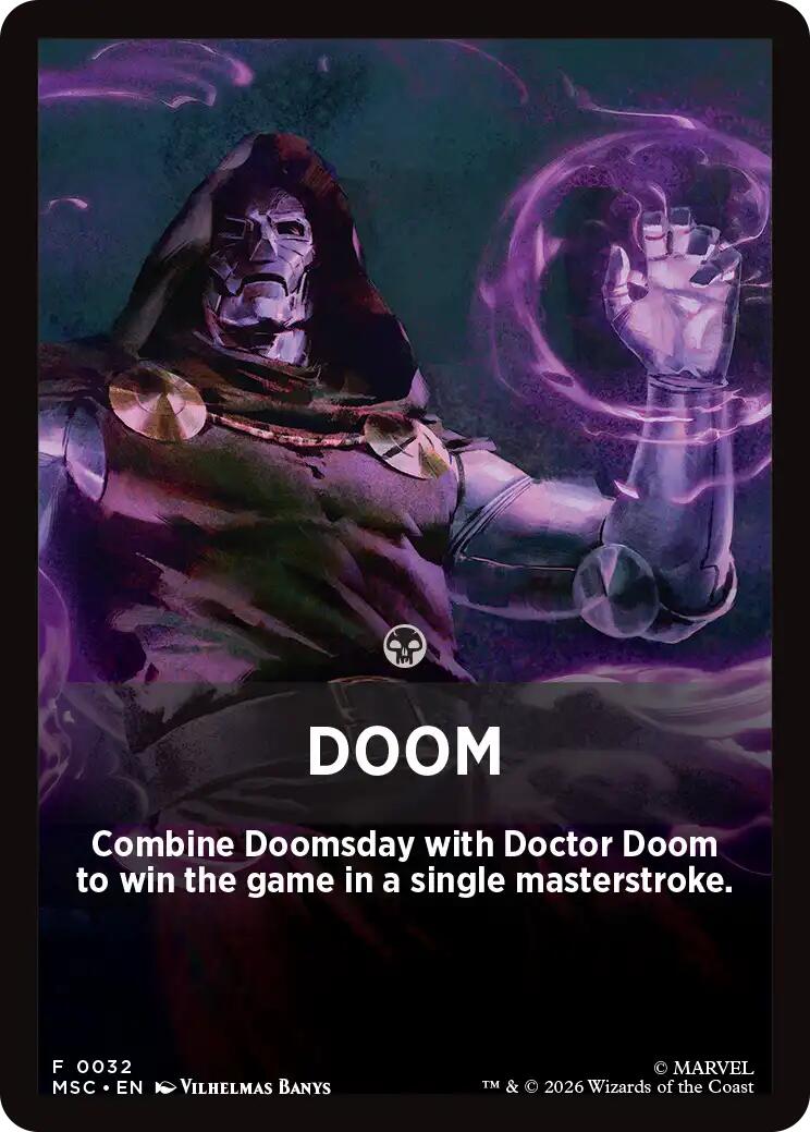 Doom Theme Card [Marvel Super Heroes Commander] | Exor Games Truro